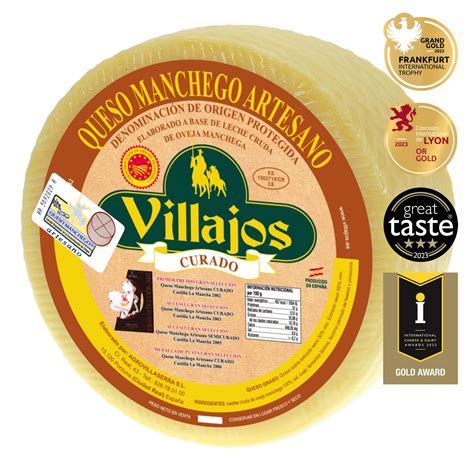 QUESO MANCHEGO CURADO ARTESANO Premio Great Taste 2021