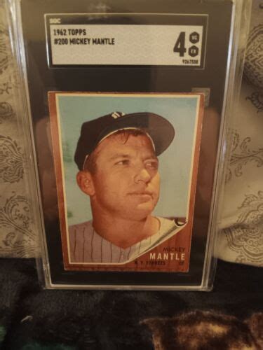 1962 Topps Set Break 200 Mickey Mantle SGC 4 VG EX EBay