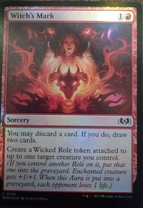 Karta Magic The Gathering Witch S Mark Foil Brok Kup Teraz Na