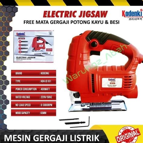 Jual MESIN GERGAJI JIGSAW JIG SAW POTONG BESI PAPAN KAYU TRIPLEK