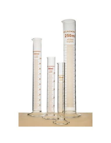 Measuring Cylinder 100 Ml Academy Glass Pk 10