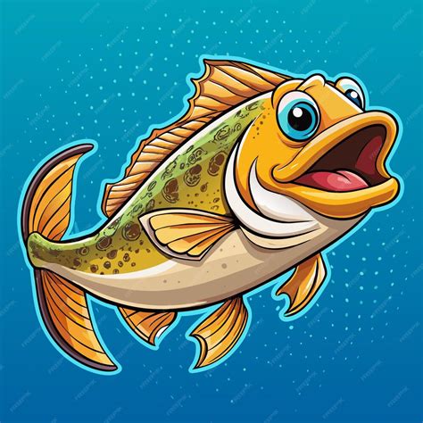 Peixe Da Boca Grande Desenho - Um peixe de desenho animado com uma boca grande e a palavra peixe nele ...