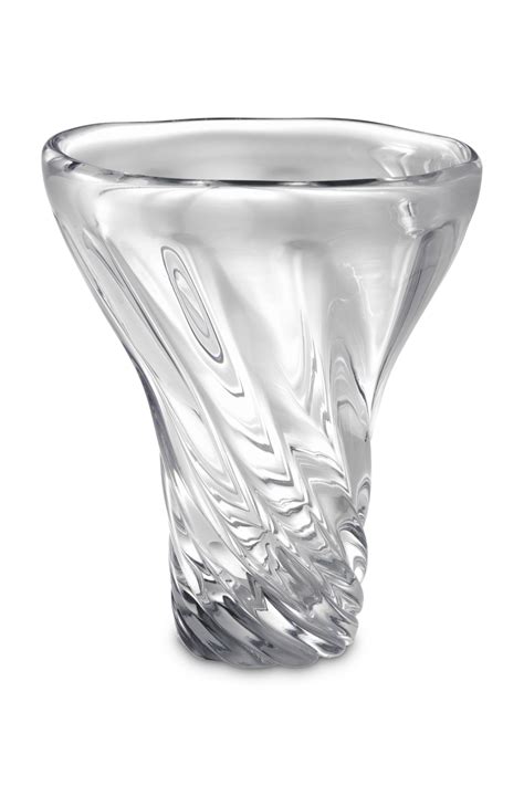 Hand Blown Clear Glass Vase Eichholtz Angelia Clear Glass Vases Vase Clear Glass