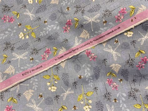 Flor05/AA - Woodland Dragonflies 160cm Piece - Just Sew Penrith