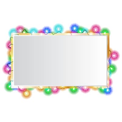 Christmas Lights Border PNGs for Free Download