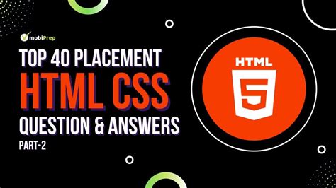 Top 40 HTML CSS MCQ S Placement Interview Questions And Answers 2022