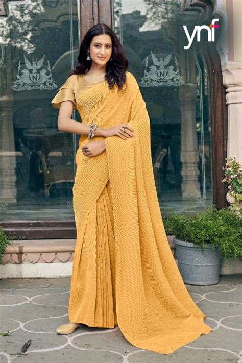 Ynf Pleated Silk Fancy Saree Catalog