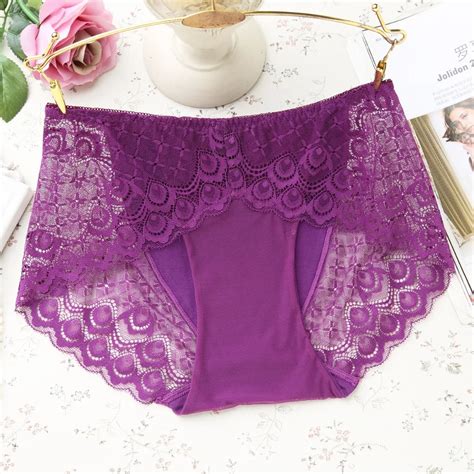 5pcslot Wholesale Lace Womens Panties Seamless Briefs Solid Underpants Female Girls Underwear