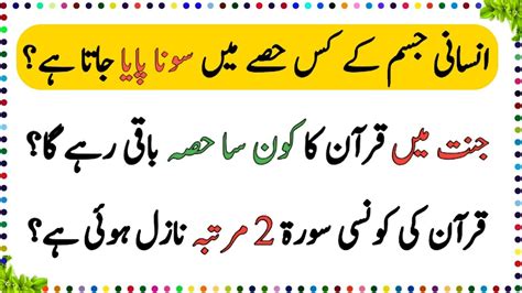 General Knowledge In Urdu Urdu Facts Insani Jism K Kis Hissay