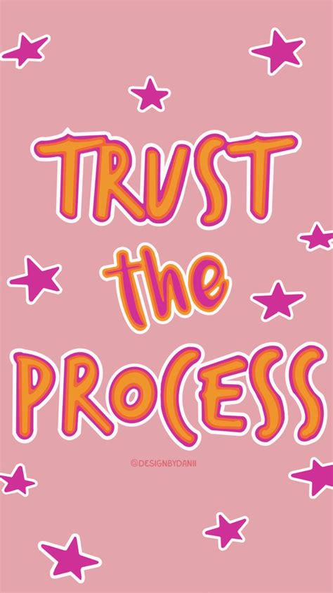 Trust The Process - Motivational Quote Art