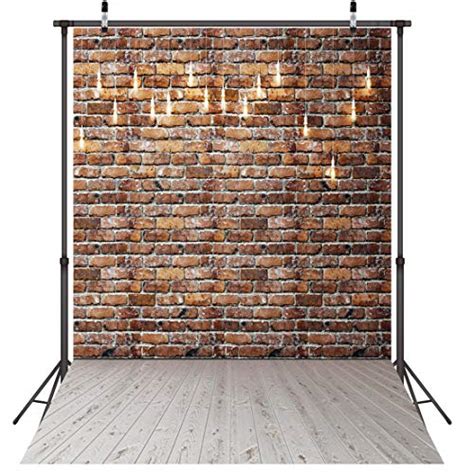 SJOLOON Brick Wall Backdrop Portrait Photographer Backdrops Wood Floor