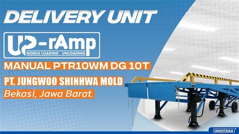 DELIVERY UP RAMP MOBILE LOADING UNLOADING PTR10WM DG 10T MANUAL