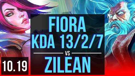 Fiora Vs Zilean Top Kda Early Solo Kills Dominating Kr