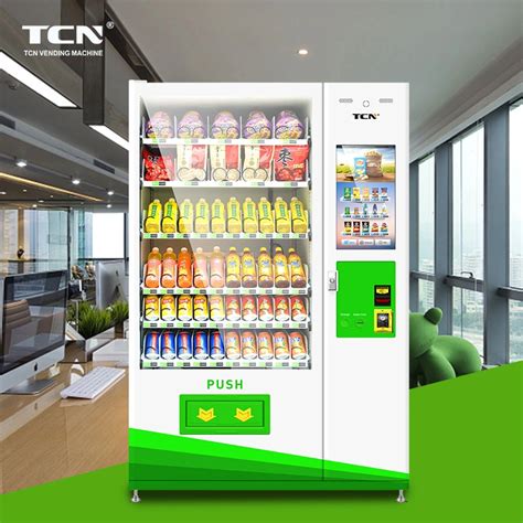 Tcn Hot Sale Combo Vending Machine With Inches Screen For Beverage