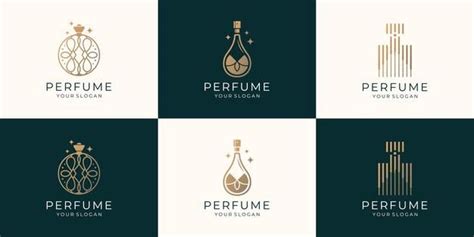 Free Vector Luxury Perfume Logo Collection Concept Perfume Logo