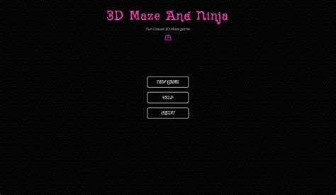 🕹️ Play 3d Maze And Ninja Game Free Online 3d Ninja Mazes Video Game