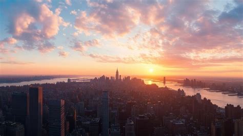 city skyline sunset view pictures