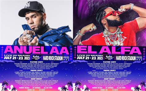 Anuel Aa El Alfa Added To Rolling Loud Miami Lineup