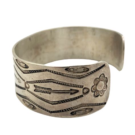 Navajo Silver Bracelet - Michael D. Higgins