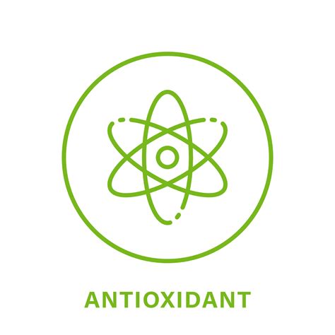 Antioxidant Line Green Stamp. Free Anti Oxidant Outline Icon. Healthy ...