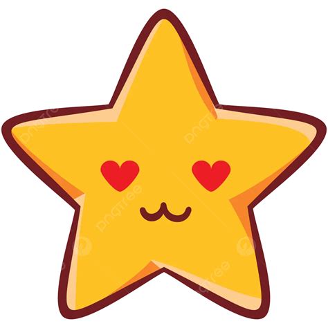 Love Star Vector Love Star Yellow Png And Vector With Transparent