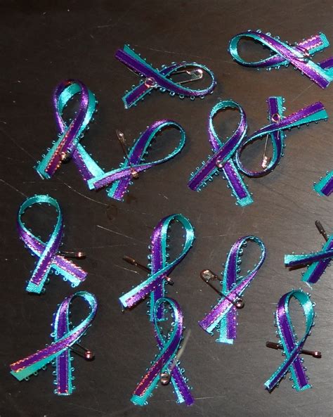 Ambers Craft A Week Blog Domestic Violence Awareness Ribbons