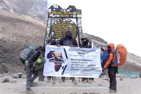 The Days Kilimanjaro Climbing Tour Via Machame Route In In