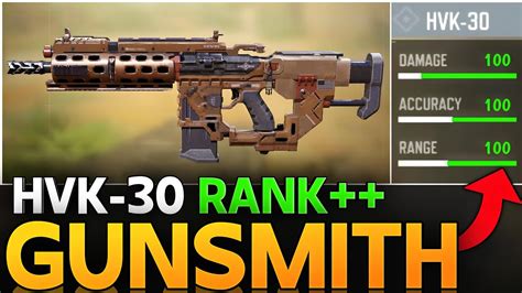 BEST HVK 30 GUNSMITH IN CALL OF DUTY MOBILE HVK 30 RANK BUILD FOR COD