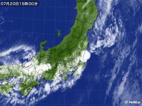 過去の気象衛星東日本2024年07月20日 日本気象協会 Tenkijp