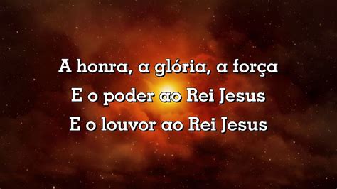 Aline Barros A Honra A Glória E O Poder Ao Rei Jesus Lyrics e para