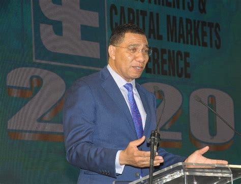 Prime Minister Andrew Holness at the JSE's 15th Regional Investments ...