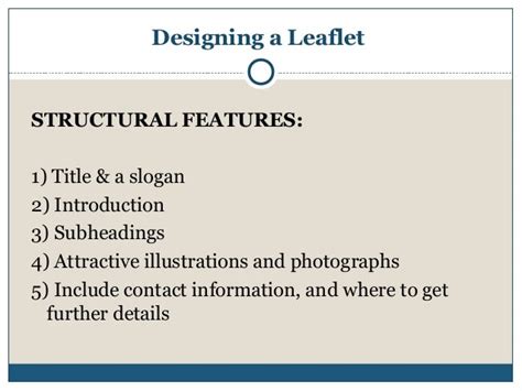 Leaflet Writing presentation