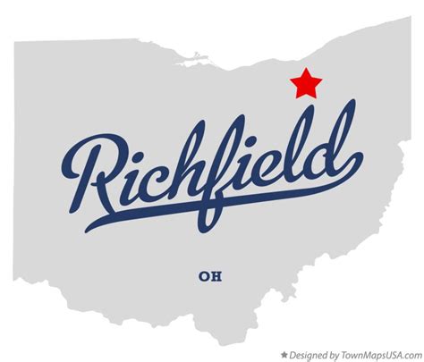 Map of Richfield, Summit County, OH, Ohio