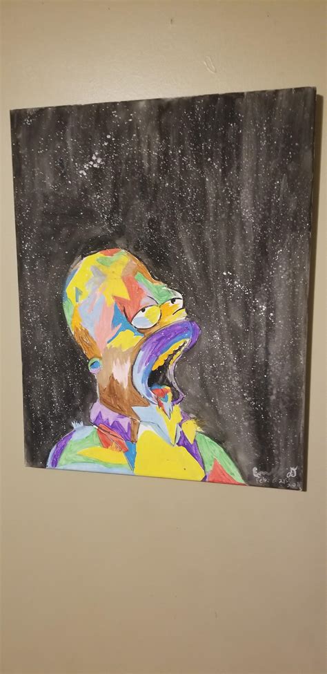 This Homer Simpson Painting : r/pics