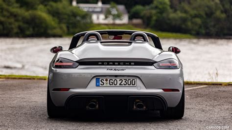 Porsche 718 Spyder 2020my Color Gt Silver Metallic Rear