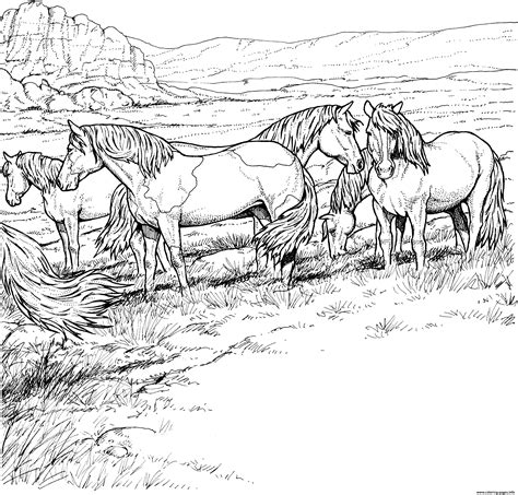 Printable Horses To Color You Can Use Light Brown Color For The