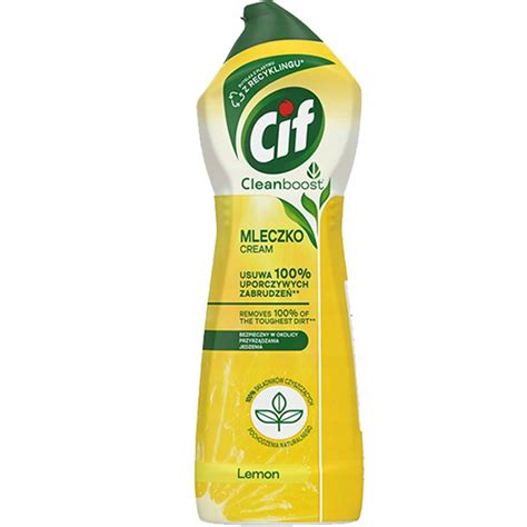 Cif Cream Lemon Mleczko Do Czyszczenia z Cytrusami Wybielające 780g