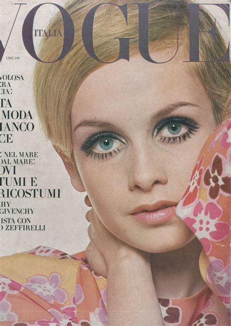 Twiggy Vogue Italia 1967 Photographed By Bert Stern Vintage Vogue