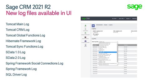 Sage CRM 2021 R2 UX Improvements Logging Improvements And Additional