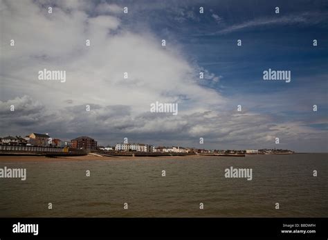 Looking Towards The Naze from Walton Pier Stock Photo - Alamy