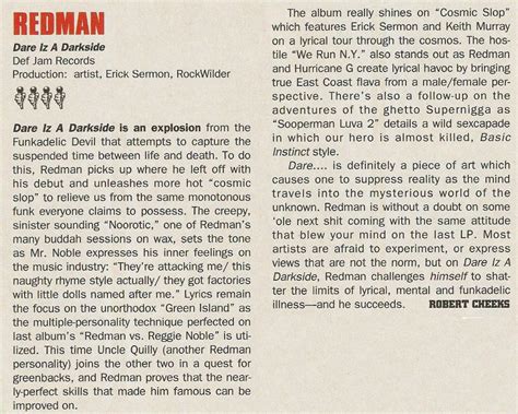 Hip-Hop Nostalgia: Redman "Dare Iz A Darkside" (The Source, 1/95)