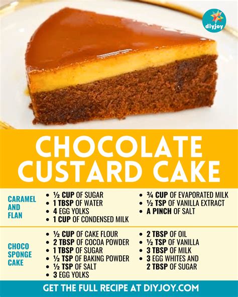 Easy Chocolate Custard Cake Recipe