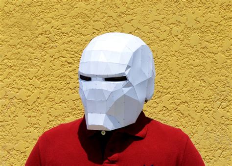 DIY Iron Man Mask. Iron Man mask Marve Superheroes | Etsy