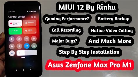 Miui By Rinku Xiaomi Eu On Asus Zenfone Max Pro M Full Review