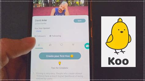 Como Criar Um Perfil Na Nova Rede Social Koo App Pelo Celular Youtube