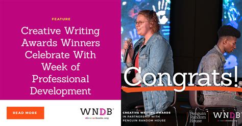 Creative Writing Awards Winners Celebrate With Week of Professional Development