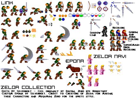 Legend Of Zelda Sprite Sheet