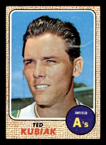 1968 Topps Baseball 79 Ted Kubiak VG EX E7 EBay