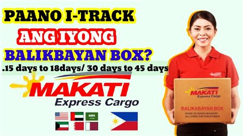 HOW TO TRACK BALIKBAYAN BOX ONLINE MAKATI EXPRESS CARGO YouTube