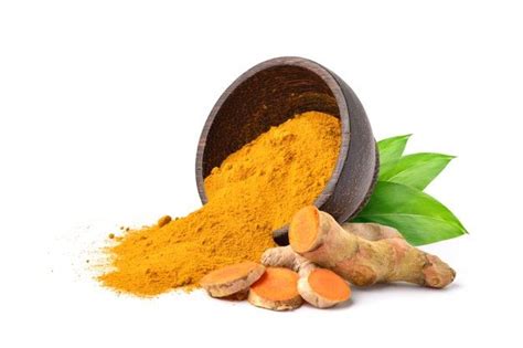 Premium Photo Turmeric Curcuma Longa Linn Powder Pouring From